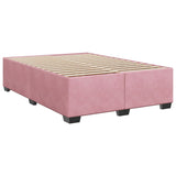 Sommier à lattes de lit avec matelas Rose 140x190 cm Velours