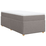 Sommier à lattes de lit avec matelas Taupe 80x200 cm Tissu