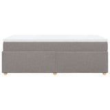 Sommier à lattes de lit avec matelas Taupe 90x190 cm Tissu