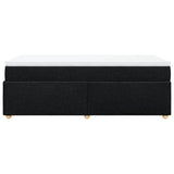 Sommier à lattes de lit avec matelas Noir 90x200 cm Tissu