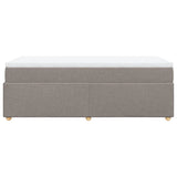 Sommier à lattes de lit avec matelas Taupe 100x200 cm Tissu