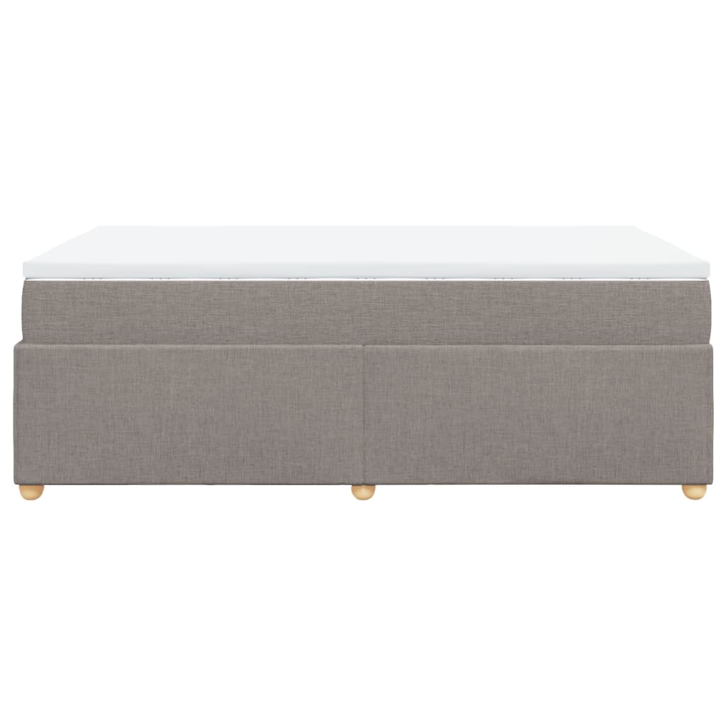 Sommier à lattes de lit avec matelas taupe 120x190 cm tissu