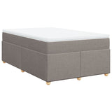 Sommier à lattes de lit avec matelas taupe 120x190 cm tissu