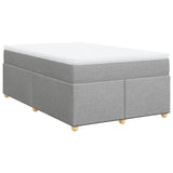 Sommier à lattes de lit avec matelas Gris clair 120x200cm Tissu