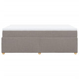 Sommier à lattes de lit avec matelas Taupe 120x200 cm Tissu