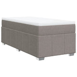 Sommier à lattes de lit avec matelas Taupe 80x200 cm Tissu