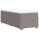 Sommier à lattes de lit avec matelas Taupe 80x200 cm Tissu