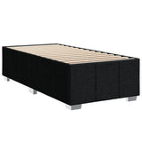 Sommier à lattes de lit avec matelas Noir 90x200 cm Tissu