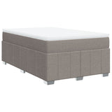 Sommier à lattes de lit avec matelas taupe 120x190 cm tissu