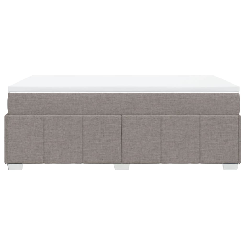 Sommier à lattes de lit avec matelas taupe 120x190 cm tissu