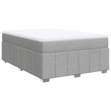 Sommier à lattes de lit avec matelas Gris clair 140x200cm Tissu