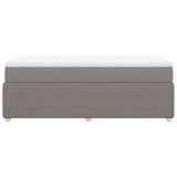 Sommier à lattes de lit avec matelas Taupe 100x200 cm Tissu