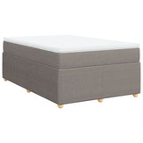 Sommier à lattes de lit avec matelas taupe 120x190 cm tissu