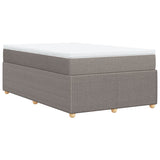 Sommier à lattes de lit avec matelas taupe 120x190 cm tissu