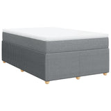 Sommier à lattes de lit avec matelas Gris clair 120x200cm Tissu