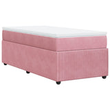 Sommier à lattes de lit avec matelas Rose 90x190 cm Velours