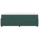 Slatted bed base with mattress Dark green 100x200 cm