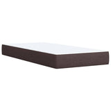 Slatted bed base with mattress Dark brown 80x200 cm