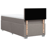 Sommier à lattes de lit avec matelas Taupe 80x200 cm Tissu