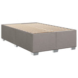 Slatted bed base with mattress Taupe 90x190 cm Fabric