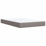 Sommier à lattes de lit avec matelas Taupe 90x200 cm Tissu