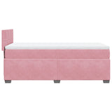 Sommier à lattes de lit avec matelas Rose 90x200 cm Velours