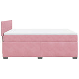 Slatted bed base with mattress Rose 140x190 cm Velvet