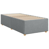 Sommier à lattes de lit avec matelas gris clair 80x200 cm tissu