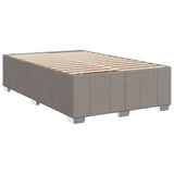 Sommier à lattes de lit avec matelas Taupe 120x200 cm Tissu