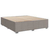 Sommier à lattes de lit avec matelas Taupe 200x200 cm Tissu