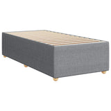 Sommier à lattes de lit avec matelas gris clair 80x200 cm tissu