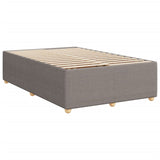 Sommier à lattes de lit avec matelas Taupe 120x200 cm Tissu