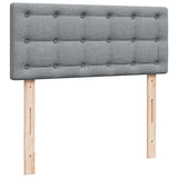 Sommier à lattes de lit avec matelas Gris clair 120x200cm Tissu