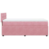 Sommier à lattes de lit avec matelas Rose 90x190 cm Velours