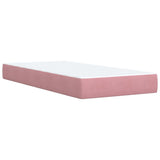 Sommier à lattes de lit avec matelas Rose 90x200 cm Velours