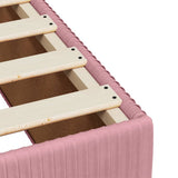 Slatted bed base with mattress Rose 140x190 cm Velvet