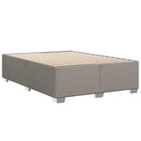 Sommier à lattes de lit avec matelas Taupe 140x200 cm Tissu