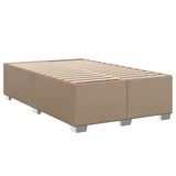 Sommier à lattes de lit matelas cappuccino 120x190cm similicuir