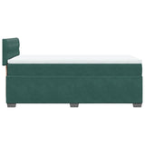 Slatted bed base with mattress Dark green 90x200 cm