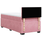 Sommier à lattes de lit avec matelas Rose 90x200 cm Velours