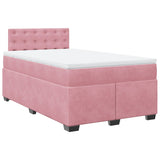 Slatted bed base with mattress Rose 120x200 cm Velvet