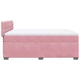 Slatted bed base with mattress Rose 140x190 cm Velvet