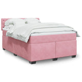 Slatted bed base with mattress Rose 140x190 cm Velvet