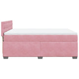 Slatted bed base with mattress Rose 140x190 cm Velvet