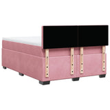 Slatted bed base with mattress Rose 140x190 cm Velvet