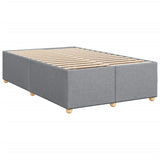 Sommier à lattes de lit avec matelas Gris clair 120x200cm Tissu