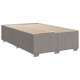 Sommier à lattes de lit avec matelas taupe 120x190 cm tissu