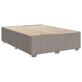 Sommier à lattes de lit avec matelas Taupe 140x200 cm Tissu