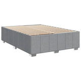 Sommier à lattes de lit avec matelas Gris clair 160x200cm Tissu