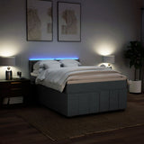 Slatted bed base with mattress Dark grey 160x200cm Fabric